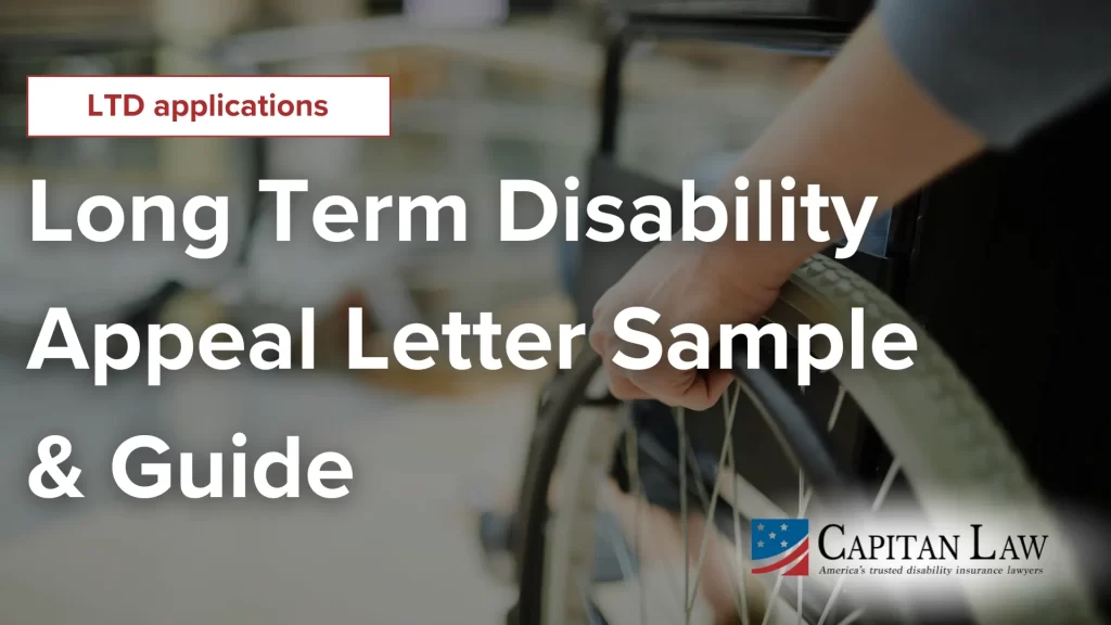 Long Term Disability Appeal Letter Sample & Guide Image